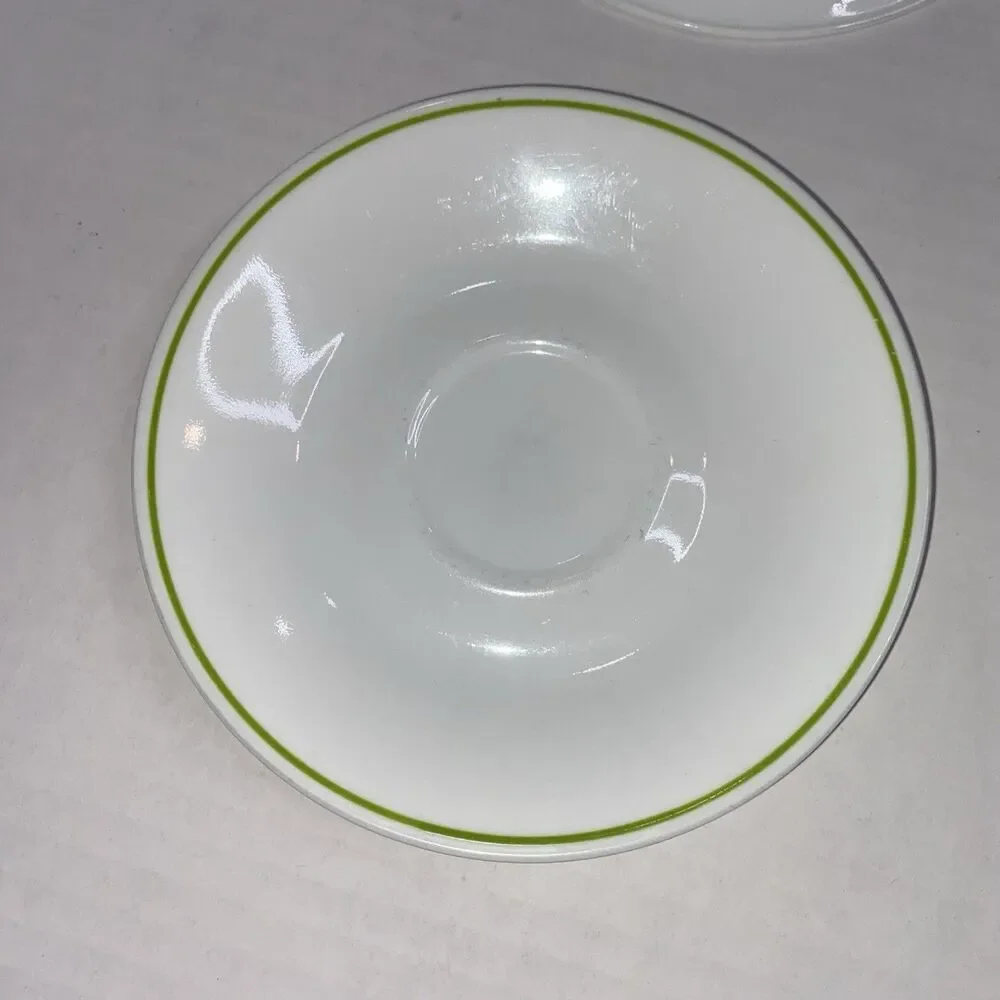 Lot Of 2 Corelle Coffee Cup Saucers Wildflower or Strawberry Sundae Pattern USA